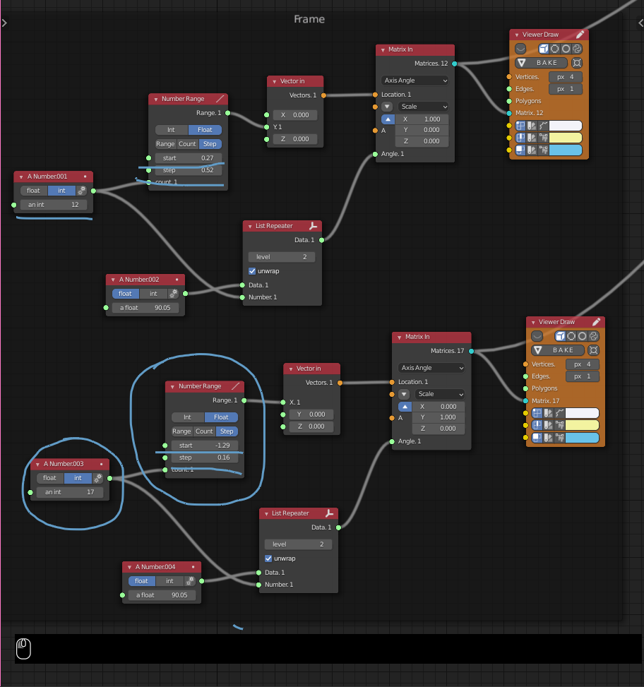 Adjusting the values